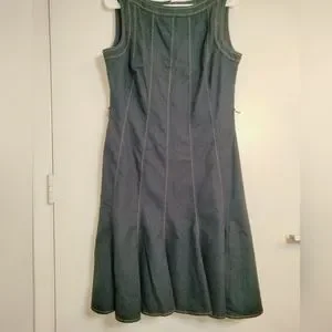 Sandra Darren Dresses Sandra Darren Size Dark Chambray Denim